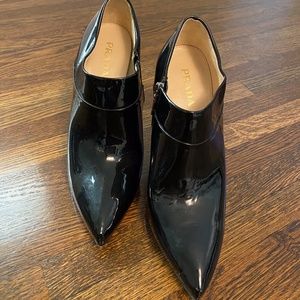 Prada Black Cone/ Mule Pumps